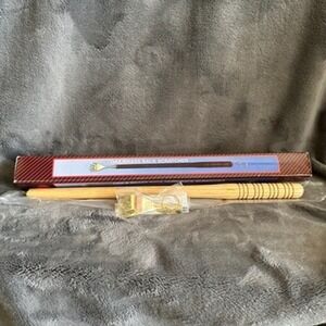 Vintage Brass‎ and Oak Back Scratcher with Keychain to Hang New in Box